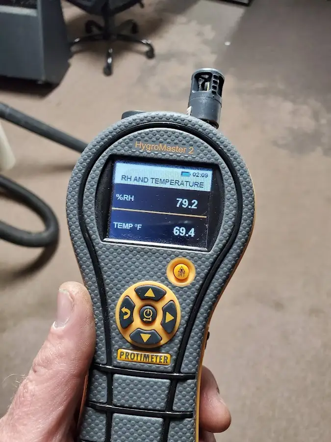 Moisture meter humidity assessment for Fire & Smoke Damage Restoration in Lodi